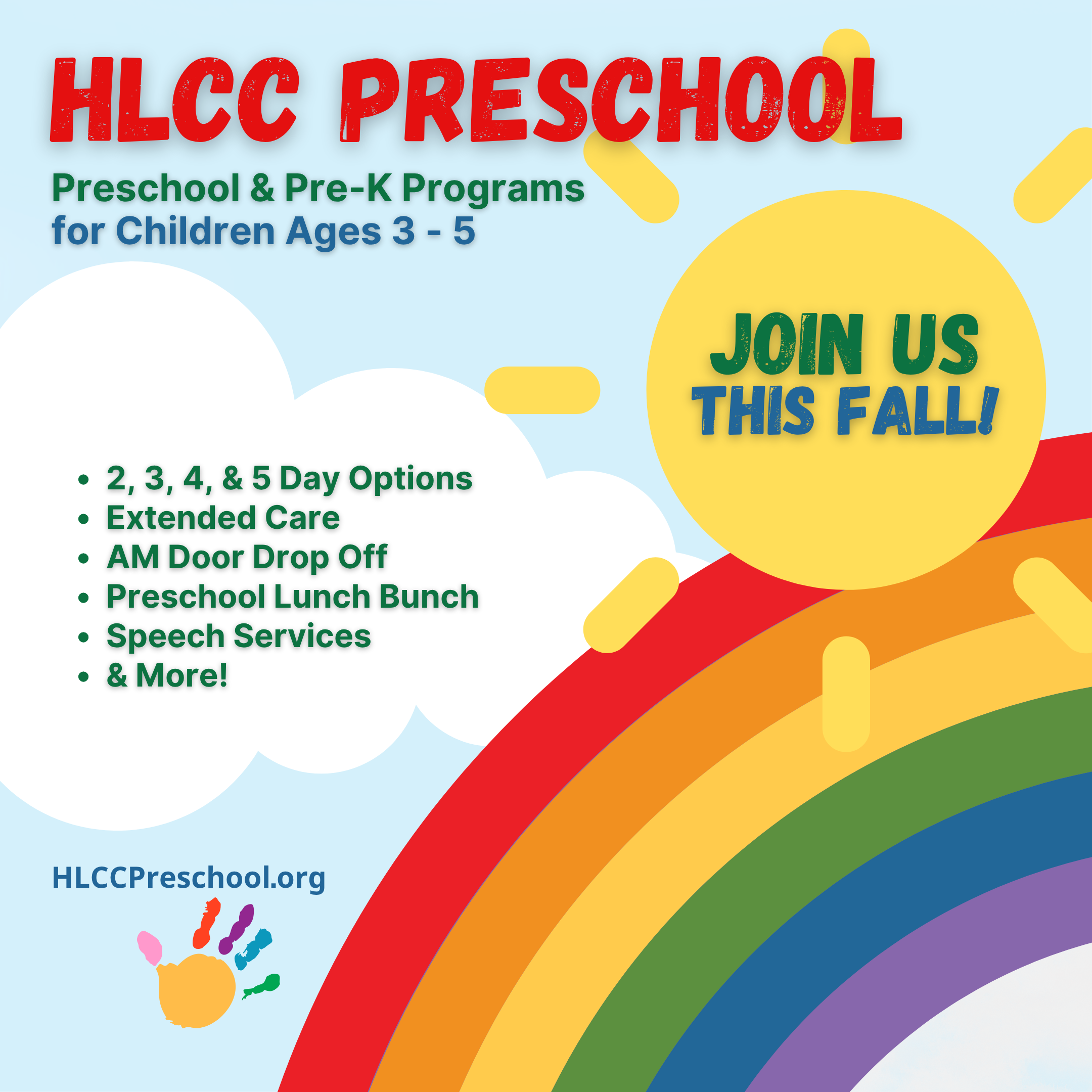Preschool Registration – OPEN NOW!