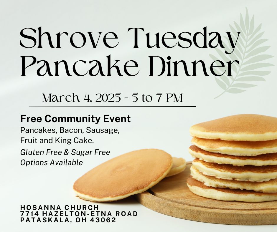 Shrove Tuesday Pancake Dinner – 3/4/2025